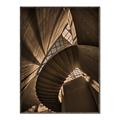 Picture of Muted Sun's Rays on Stairs _GroupedProduct_Rectangle_Portrait_Photography _GroupedProduct_Rectangle_Portrait_Canvas_Framed_