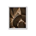 Picture of Muted Sun's Rays on Stairs _GroupedProduct_Rectangle_Portrait_Photography _GroupedProduct_Rectangle_Portrait_Framed_Matted_