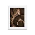 Picture of Muted Sun's Rays on Stairs _GroupedProduct_Rectangle_Portrait_Photography _GroupedProduct_Rectangle_Portrait_Framed_Matted_