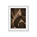 Picture of Muted Sun's Rays on Stairs _GroupedProduct_Rectangle_Portrait_Photography _GroupedProduct_Rectangle_Portrait_Framed_Matted_