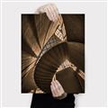 Picture of Muted Sun's Rays on Stairs _GroupedProduct_Rectangle_Portrait_Photography _GroupedProduct_Rectangle_Portrait_Canvas_