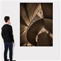 Picture of Muted Sun's Rays on Stairs _GroupedProduct_Rectangle_Portrait_Photography _GroupedProduct_Rectangle_Portrait_Canvas_