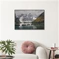 Picture of Serenity in the Lake _GroupedProduct_Rectangle_Landscape_Photography _GroupedProduct_Rectangle_Landscape_Canvas_Framed_