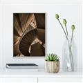 Picture of Muted Sun's Rays on Stairs _GroupedProduct_Rectangle_Portrait_Photography _GroupedProduct_Rectangle_Portrait_Canvas_Framed_