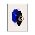 Picture of Blue and Black Echoes _GroupedProduct_Rectangle_Portrait_Canvas_Framed_