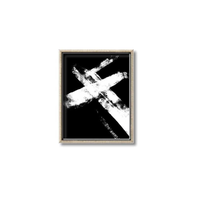 Picture of Negative Strokes II _GroupedProduct_Rectangle_Portrait_Canvas_Framed_