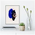Picture of Blue and Black Echoes _GroupedProduct_Rectangle_Portrait_Canvas_Framed_