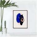 Picture of Blue and Black Echoes _GroupedProduct_Rectangle_Portrait_Canvas_Framed_