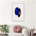 Picture of Blue and Black Echoes _GroupedProduct_Rectangle_Portrait_Canvas_Framed_