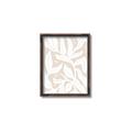 Picture of White Leaves on Beige _GroupedProduct_Rectangle_Portrait_Canvas_Framed_