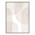 Picture of Celestial Beige Lines _GroupedProduct_Rectangle_Portrait_Canvas_Framed_