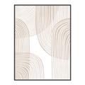 Picture of Celestial Beige Lines _GroupedProduct_Rectangle_Portrait_Canvas_Framed_