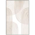 Picture of Celestial Beige Lines _GroupedProduct_Rectangle_Portrait_Canvas_Framed_