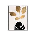 Picture of Azurea Gold Leaves _GroupedProduct_Rectangle_Portrait_Canvas_Framed_