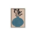 Picture of Lonely Plant on Blue Vase _GroupedProduct_Rectangle_Portrait_Canvas_Framed_