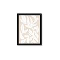 Picture of White Leaves on Beige _GroupedProduct_Rectangle_Portrait_Framed_Matted_