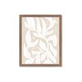 Picture of White Leaves on Beige _GroupedProduct_Rectangle_Portrait_Framed_Matted_