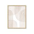 Picture of Celestial Beige Lines _GroupedProduct_Rectangle_Portrait_Framed_Matted_