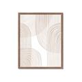 Picture of Celestial Beige Lines _GroupedProduct_Rectangle_Portrait_Framed_Matted_