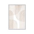 Picture of Celestial Beige Lines _GroupedProduct_Rectangle_Portrait_Framed_Matted_