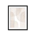 Picture of Celestial Beige Lines _GroupedProduct_Rectangle_Portrait_Framed_Matted_