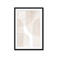 Picture of Celestial Beige Lines _GroupedProduct_Rectangle_Portrait_Framed_Matted_