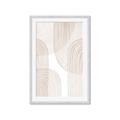 Picture of Celestial Beige Lines _GroupedProduct_Rectangle_Portrait_Framed_Matted_