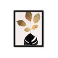 Picture of Azurea Gold Leaves _GroupedProduct_Rectangle_Portrait_Framed_Matted_