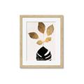 Picture of Azurea Gold Leaves _GroupedProduct_Rectangle_Portrait_Framed_Matted_