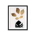 Picture of Azurea Gold Leaves _GroupedProduct_Rectangle_Portrait_Framed_Matted_