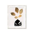 Picture of Azurea Gold Leaves _GroupedProduct_Rectangle_Portrait_Framed_Matted_