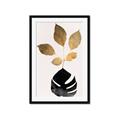 Picture of Azurea Gold Leaves _GroupedProduct_Rectangle_Portrait_Framed_Matted_