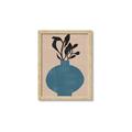 Picture of Lonely Plant on Blue Vase _GroupedProduct_Rectangle_Portrait_Framed_Matted_