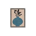 Picture of Lonely Plant on Blue Vase _GroupedProduct_Rectangle_Portrait_Framed_Matted_
