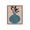 Picture of Lonely Plant on Blue Vase _GroupedProduct_Rectangle_Portrait_Framed_Matted_