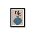 Picture of Lonely Plant on Blue Vase _GroupedProduct_Rectangle_Portrait_Framed_Matted_
