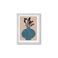 Picture of Lonely Plant on Blue Vase _GroupedProduct_Rectangle_Portrait_Framed_Matted_