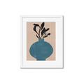 Picture of Lonely Plant on Blue Vase _GroupedProduct_Rectangle_Portrait_Framed_Matted_
