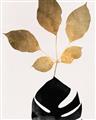 Picture of Azurea Gold Leaves _GroupedProduct_Rectangle_Portrait_Unframed_Print_Only_