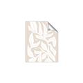 Picture of White Leaves on Beige _GroupedProduct_Rectangle_Portrait_Unframed_Print_Only_
