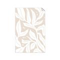 Picture of White Leaves on Beige _GroupedProduct_Rectangle_Portrait_Unframed_Print_Only_
