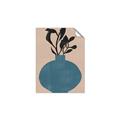 Picture of Lonely Plant on Blue Vase _GroupedProduct_Rectangle_Portrait_Unframed_Print_Only_