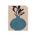 Picture of Lonely Plant on Blue Vase _GroupedProduct_Rectangle_Portrait_Unframed_Print_Only_