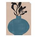 Picture of Lonely Plant on Blue Vase _GroupedProduct_Rectangle_Portrait_Unframed_Print_Only_