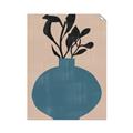 Picture of Lonely Plant on Blue Vase _GroupedProduct_Rectangle_Portrait_Unframed_Print_Only_