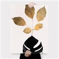 Picture of Azurea Gold Leaves _GroupedProduct_Rectangle_Portrait_Canvas_