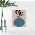 Picture of Lonely Plant on Blue Vase _GroupedProduct_Rectangle_Portrait_Canvas_