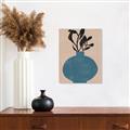 Picture of Lonely Plant on Blue Vase _GroupedProduct_Rectangle_Portrait_Canvas_