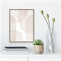 Picture of Celestial Beige Lines _GroupedProduct_Rectangle_Portrait_Canvas_Framed_