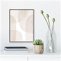 Picture of Celestial Beige Lines _GroupedProduct_Rectangle_Portrait_Canvas_Framed_